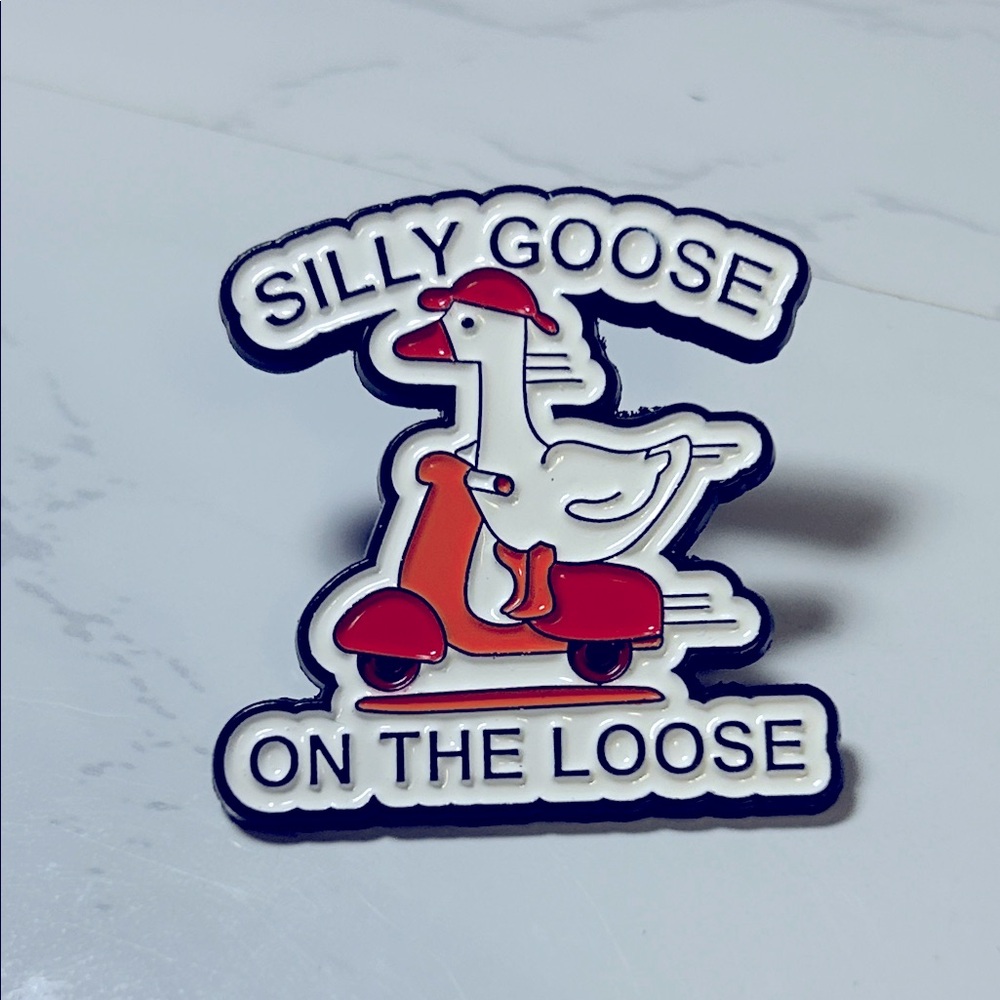 Silly Goose Enamel Pin